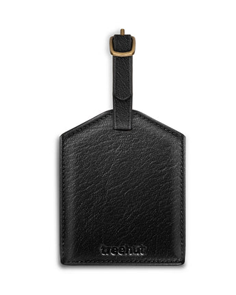 Black Luggage Tag  Men's Genuine Leather Wallet
