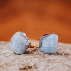 Flow Aquamarine Stud Earrings