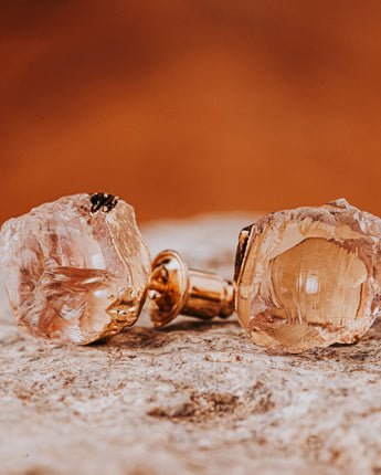 Flow Clear Crystal Stud Earrings Women's Stone Earrings