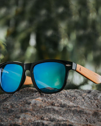 Bali 64 Brown Men's Wooden Sunglasses